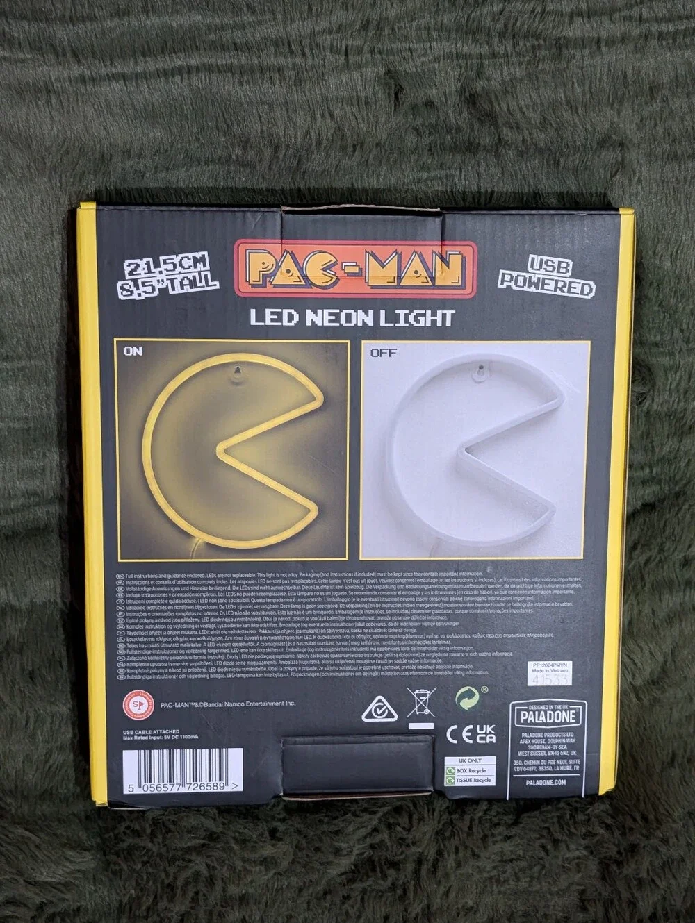 Brand New Bandai Namco Paladone Pac-Man 8.5
